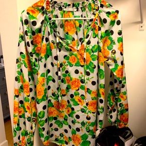 Colorful office blouse